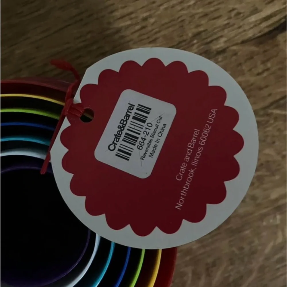 Crate&Barrel Multicolor Nesting Cookie Cutters